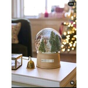 Magnolia Silos Waco Chapel Snow Globe, Clear & Full